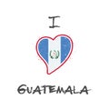 Guatemalan flag patriotic t-shirt design.