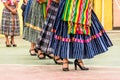 Guatemalan folk dancers in indigenous costume, Guatemala