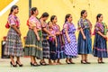 Guatemalan folk dancers in indigenous costume, Guatemala