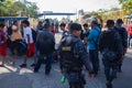 Migrant Caravan from Honduras crosses Guatemala and is about to enter Mexico