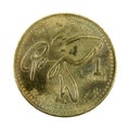 1 guatemalan quetzal coin 2000 obverse Royalty Free Stock Photo