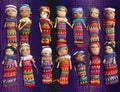 Guatemalan Worry Dolls Background