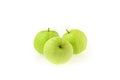 Guava fruit, on a white background, tropical fruit