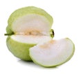 guava fruit on the white groundback Royalty Free Stock Photo