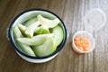 Guava Kim Joo fruit slice diet snack Royalty Free Stock Photo