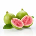 Guava Product Photography: Bold Colors And Soft Edges On White Background