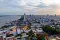 Guayaquil Cityscape Sunset, Ecuador Royalty Free Stock Photo