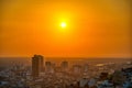 Warm sunset in Guayaquil Royalty Free Stock Photo