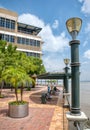 Guayaquil pier and Guayas river