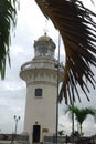 Guayaquil, Guayas Ecuador View of the lighthouse on top of the Santa Ana hill. Santa Ana hill is one of the