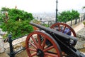 Guayaquil, Guayas Ecuador View of the lighthouse on top of the Santa Ana hill. Santa Ana hill is one of the