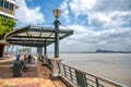 Guayaquil pier and Guayas river