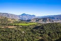 Guayllabamba Valley early hours of the morning Royalty Free Stock Photo