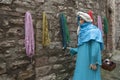 A visit to the beautiful medieval town of Umbria Region, during the Christmas holidays, with nativity scene of life-size statues