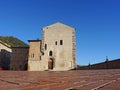 Gubbio, Italy. The main square and the City Hall Royalty Free Stock Photo