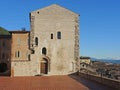 Gubbio, Italy. The main square and the City Hall Royalty Free Stock Photo