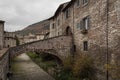 Gubbio, one of the most beautiful medieval towns in Europe, in the heart of the Umbria Region, Perugia Province Royalty Free Stock Photo