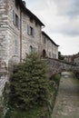 Gubbio, one of the most beautiful medieval towns in Europe, in the heart of the Umbria Region, Perugia Province Royalty Free Stock Photo