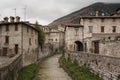 Gubbio, one of the most beautiful medieval towns in Europe, in the heart of the Umbria Region, Perugia Province Royalty Free Stock Photo