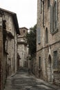 Gubbio, one of the most beautiful medieval towns in Europe, in the heart of the Umbria Region, Perugia Province Royalty Free Stock Photo