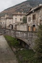 Gubbio, one of the most beautiful medieval towns in Europe, in the heart of the Umbria Region, Perugia Province Royalty Free Stock Photo