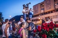 Guca Trumpet Festival in Guca town, Serbia Royalty Free Stock Photo