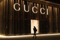 GUCCI fashion shop Royalty Free Stock Photo