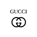 Gucci logo editorial illustrative on white background Royalty Free Stock Photo