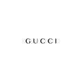 Gucci logo editorial illustrative on white background