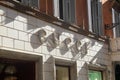 Gucci Logo on Store in Rome, Italy
