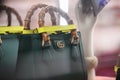 Gucci luxury and fashionable handbag from new collection 2022, close up store show case Royalty Free Stock Photo