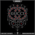 GUCCI PATTERN DESIGN. RHINESTONES DESIGN