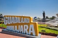 Gudalajara, Mexico-10 April, 2018: Landmark Minerva monument in Guadalajara historic center