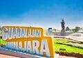 Gudalajara, Mexico-10 April, 2018: Landmark Minerva monument in Guadalajara historic center