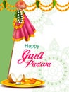 Gudhi Padwa spring festival for traditional New Year for Marathi and Konkani Hindus celebrated in Maharashtra and Goa