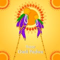 Gudi Padwa holiday religious festival background of Maharashtra India Royalty Free Stock Photo