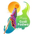 Gudi Padwa Lunar New Year celebration in Maharashtra of India Royalty Free Stock Photo