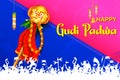 Gudi Padwa Lunar New Year celebration in Maharastra India Royalty Free Stock Photo