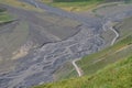 Gudiyalchay river and glacial valley near Shahdag National Park, Azerbaijan, in the Greater Caucasus range