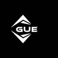 GUE abstract technology logo design on Black background. GUE creative initials letter logo concept Royalty Free Stock Photo