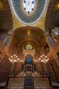 Prague Spanish synagogue interior showing ornate fittings and mosaics