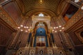 Prague Spanish synagogue interior showing ornate fittings and mosaics