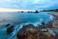 Gueirua beach at evening. Asturias, Spain.