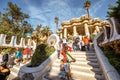 Guell park in Barcelona Royalty Free Stock Photo