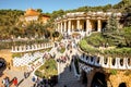 Guell park in Barcelona Royalty Free Stock Photo