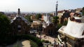 Guell Park in Barcelona Spain Eurotrip Royalty Free Stock Photo