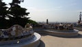 Guell Park in Barcelona Spain Eurotrip Royalty Free Stock Photo