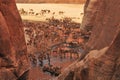 The Guelta d\'Archei located in the Ennedi Plateau, in Chad Royalty Free Stock Photo