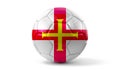 Guernsey - national flag on soccer ball