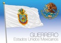 Guerrero regional flag, United Mexican States, Mexico Royalty Free Stock Photo